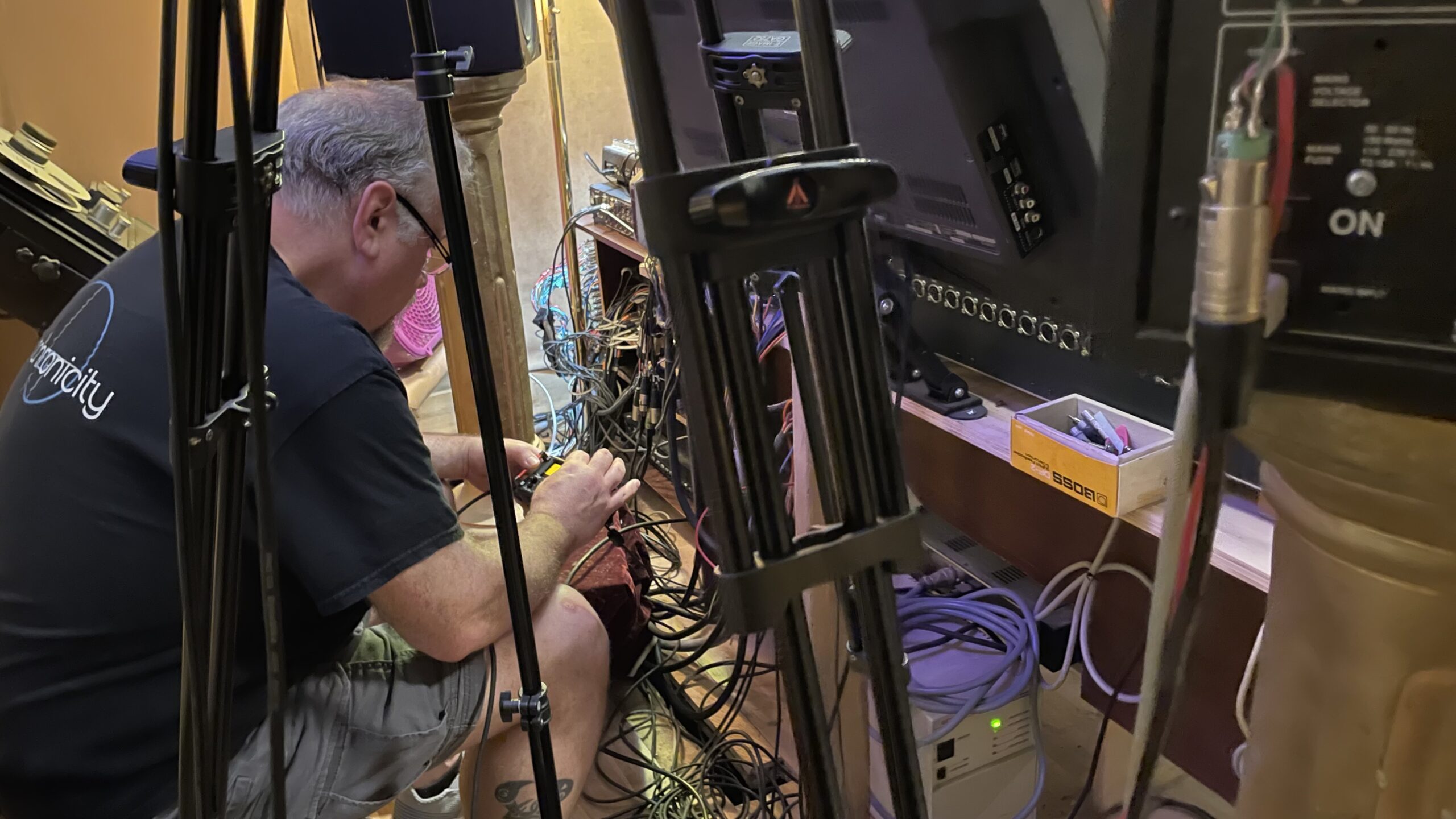 Dave and a lot of Wires